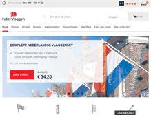 Tablet Screenshot of fabervlaggen.nl